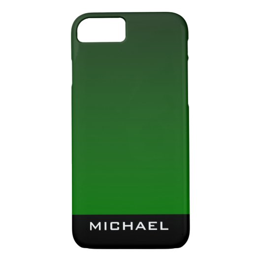Donkere bossen groen en zwart monogram Case-Mate iPhone case (Achterkant)