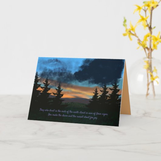 Donkere Bossen Zonnegebergte pijnbomen Kaart (Gele Bloem)