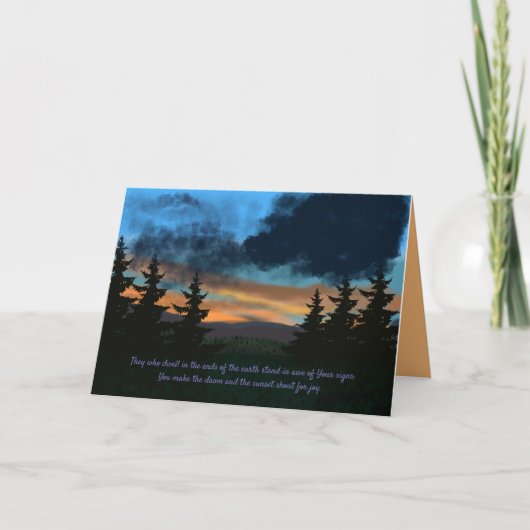 Donkere Bossen Zonnegebergte pijnbomen Kaart (Voorkant)