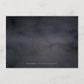 Donkere botanische groen rustieke accommodatie informatiekaartje (Achterkant)