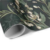 Donkere botanische inpakpapier (Rol Hoek)