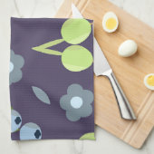 Donkere Botanische Keukenhanddoek (Quarter Fold)