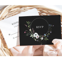 Donkere Botanische Wildbloemen | Elegante bruiloft