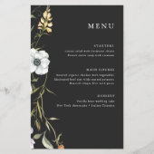 Donkere Botanische Wilde Bloemen | Elegante Trouwm (Voorkant)