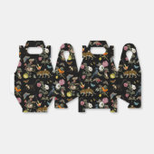 Donkere Botanische Wilde Dieren in Bos Bedankdoosjes (Uitgevouwen)