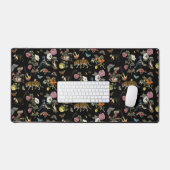  Donkere Botanische Wilde Dieren in Bos Bureaumat (Keyboard & Muis)