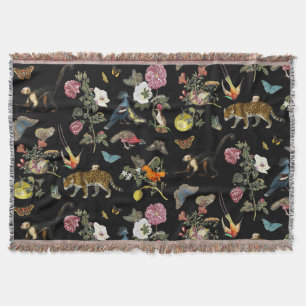  Donkere Botanische Wilde Dieren in Bos Deken