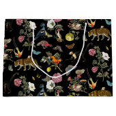 Donkere Botanische Wilde Dieren in Bos Groot Cadeauzakje (Voorkant)