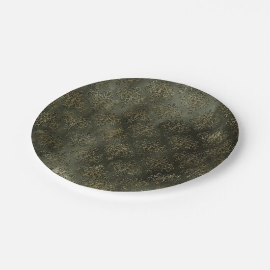 Donkere Boudoir Papieren Bordje (Gekanteld)