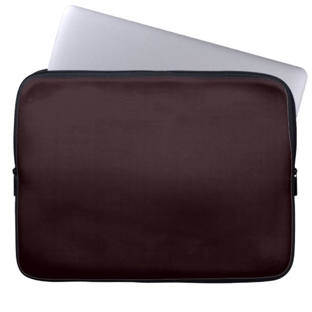 Donkere Bourgogne | Bourgondische vlakte Laptop Sleeve (Voorkant)