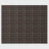 Donkere Bourgogne, Groen en Geel Plaid – Classic Cadeaupapier (Vlak)