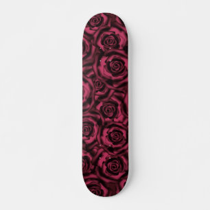 Donkere Bourgogne rozen. Persoonlijk Skateboard