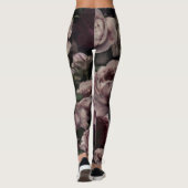 Donkere Bourgogne  tuin Leggings (Achterkant)