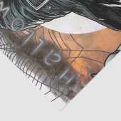 Donkere boze heks tissuepapier (Detail)