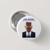 Donkere Brandon Ronde Button 3,2 Cm (Voorkant /achterkant)
