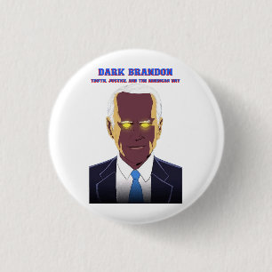 Donkere Brandon Ronde Button 3,2 Cm