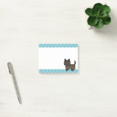 Donkere Brindle Cairn Terrier Cartoon Hond Tekenin Post-it® Notes (Kantoor)