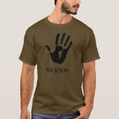 donkere broederschap bruin t-shirt (Voorkant)