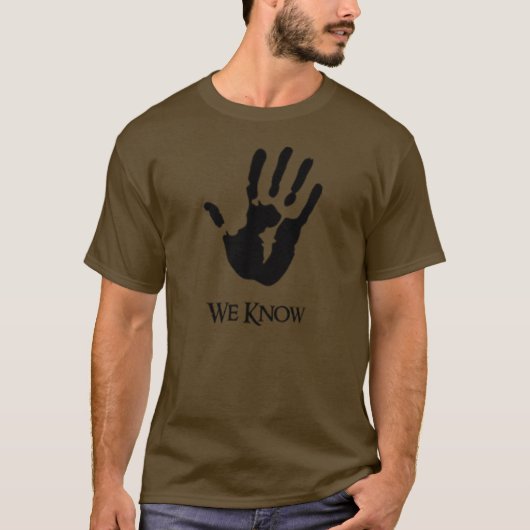donkere broederschap bruin t-shirt (Voorkant)