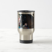 Donkere bruine Arabische paarden met een bril Reisbeker (Center)