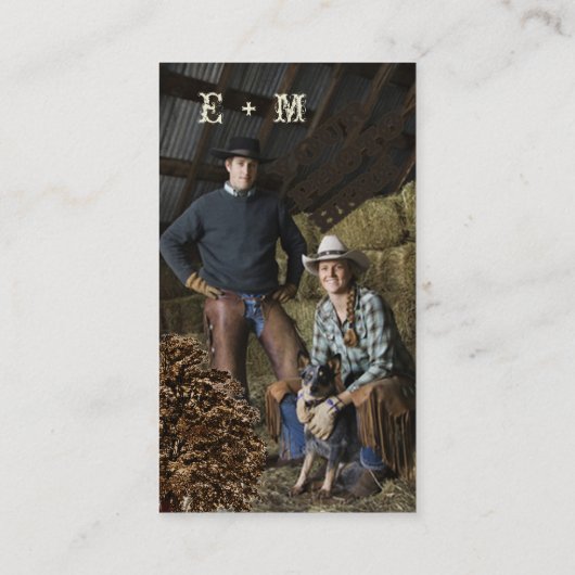 Donkere, bruine eikenplank plaatskaartje (Achterkant)