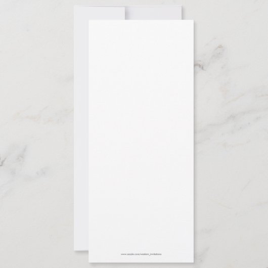 Donkere bruine en blauwe lone ster bruiloft uitvin kaart (Achterkant)