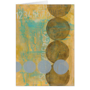 Donkere bruine en grijze cirkels met cijfers