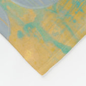 Donkere bruine en grijze cirkels met cijfers fleece deken (Hoek)