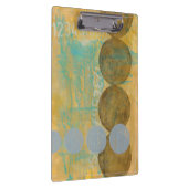 Donkere bruine en grijze cirkels met cijfers klembord (Rechts)