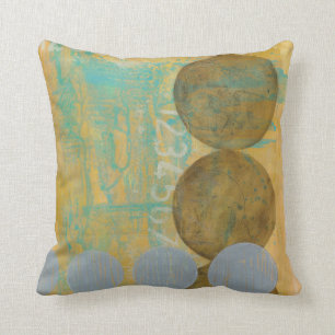 Donkere bruine en grijze cirkels met cijfers kussen