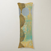 Donkere bruine en grijze cirkels met cijfers lichaamskussen (Voorkant Verticaal)