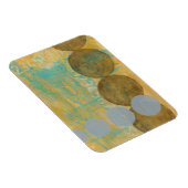 Donkere bruine en grijze cirkels met cijfers magneet (Rechterzijde)