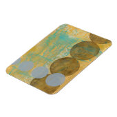 Donkere bruine en grijze cirkels met cijfers magneet (Linkerzijde)