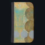 Donkere bruine en grijze cirkels met cijfers galaxy s4 portemonnee hoesje<br><div class="desc">Donkerbruine en grijze cirkels bevolken dit werk van Jennifer Goldberger,  geplaatst over een oranje en blauwe achtergrond. De grijze Aantallen zijn ook gedrukt op de achtergrond. Een heerlijk abstract werk,  beveel uw exemplaar vandaag!</div>