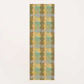 Donkere bruine en grijze cirkels met cijfers yogamat (Voorkant)