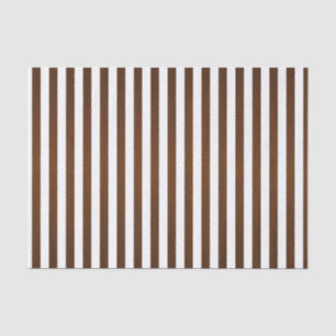Donkere bruine en witte strepen tissuepapier