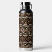 Donkere bruine en zwarte bedden geïnspireerd waterfles (Voorkant)