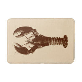 Donkere bruine laster op Light Beige Badmat