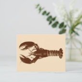 Donkere bruine laster op Light Beige Briefkaart (Staand voorkant)