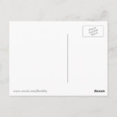 Donkere bruine laster op Light Beige Briefkaart (Achterkant)