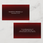 Donkere bruine rode trendy vlakte schoon visitekaartje (Voorkant / Achterkant)