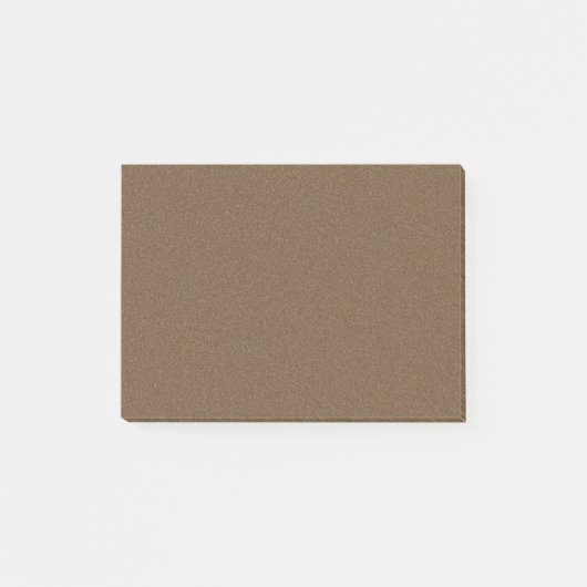 Donkere bruine Star Dust Post-it® Notes (Voorkant)