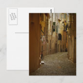 Donkere buis in Napels, briefkaart Italië (Voorkant / Achterkant)