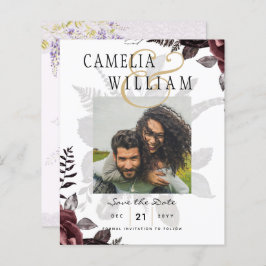 Donkere Burgundy Zwarte Rozen Bruiloft Herfst Wint