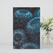 Donkere Cactus Briefpapier (Staand voorkant)