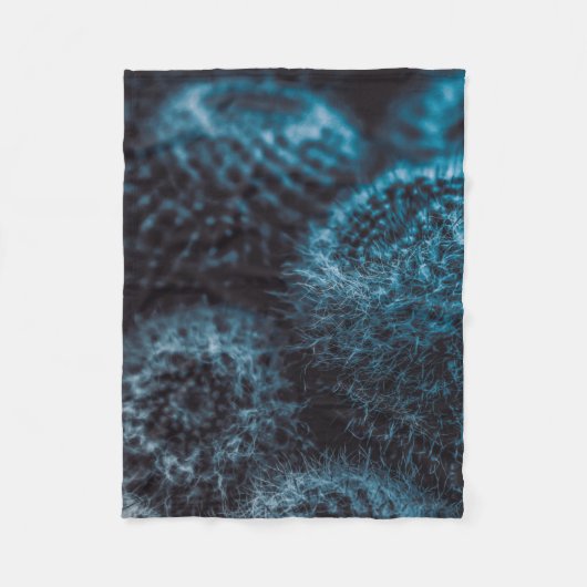 Donkere Cactus Fleece Deken (Voorkant)