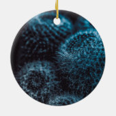 Donkere Cactus Keramisch Ornament (Achterkant)