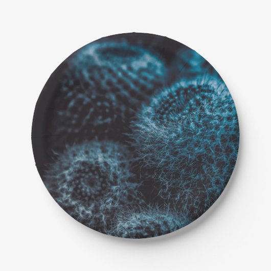 Donkere Cactus Papieren Bordje (Voorkant)