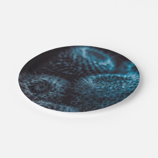 Donkere Cactus Papieren Bordje (Gekanteld)