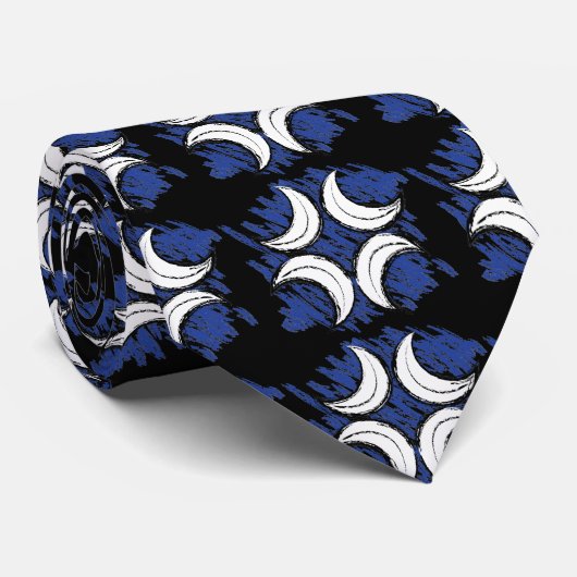 Donkere Caidan Crescent Cross Stropdas (Opgerold)